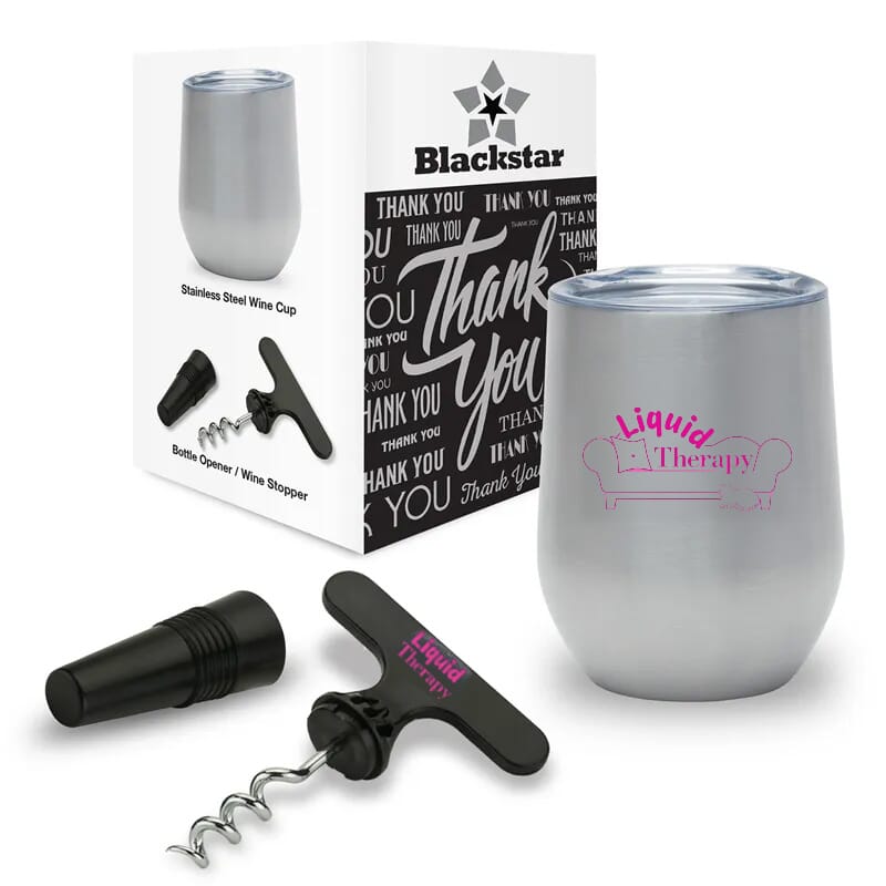 Wine kit with funny wine saying