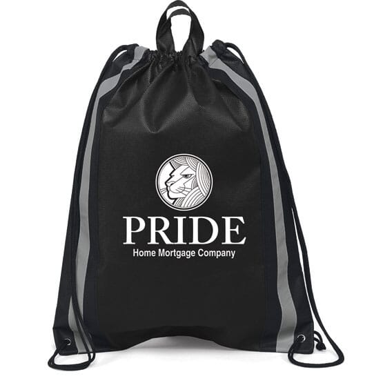 Reflective Safety Drawstring Backpack-Large