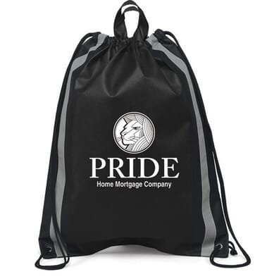 Reflective Safety Drawstring Backpack-Large