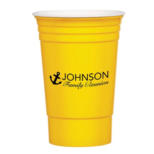 custom stadium cup with lid