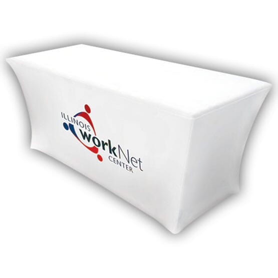 8ft UltraFit Table Cover – Full Color Front Dye-Sub