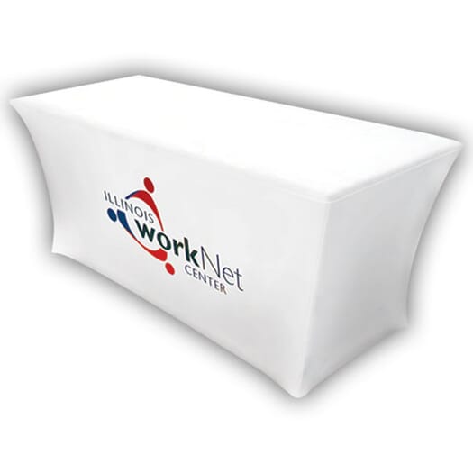 8ft UltraFit Table Cover – Full Color Front Dye-Sub