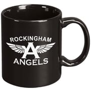Black coffee mug