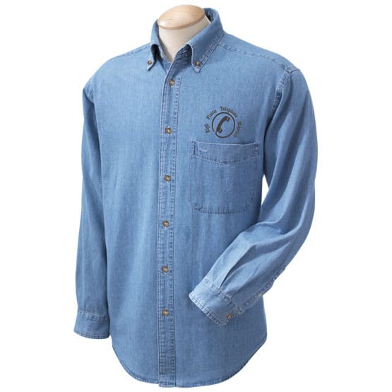 Men's Harriton Denim Shirt