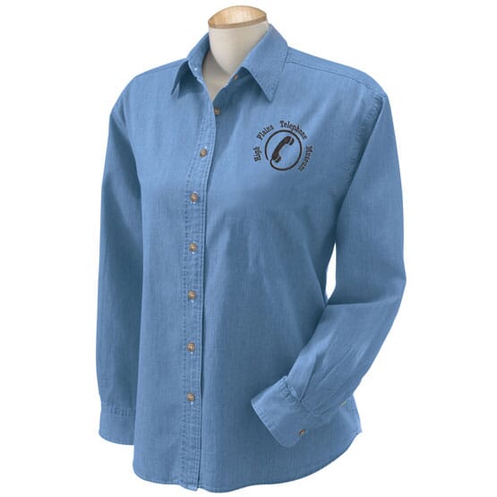 Ladies' Harriton Denim Shirt
