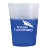 white textured tumbler with logo