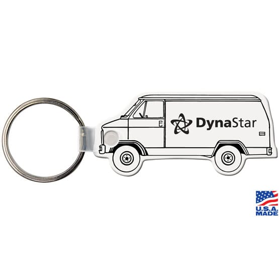 Glossy Key Tag - Van