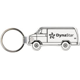 Glossy Key Tag - Van