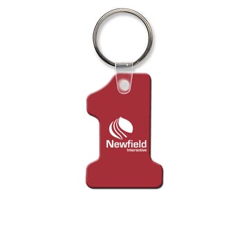 Glossy Key Tag - Number One