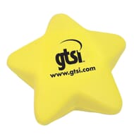 Yellow star shaped stress reliever