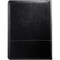 Writing pad back top panel imprint location