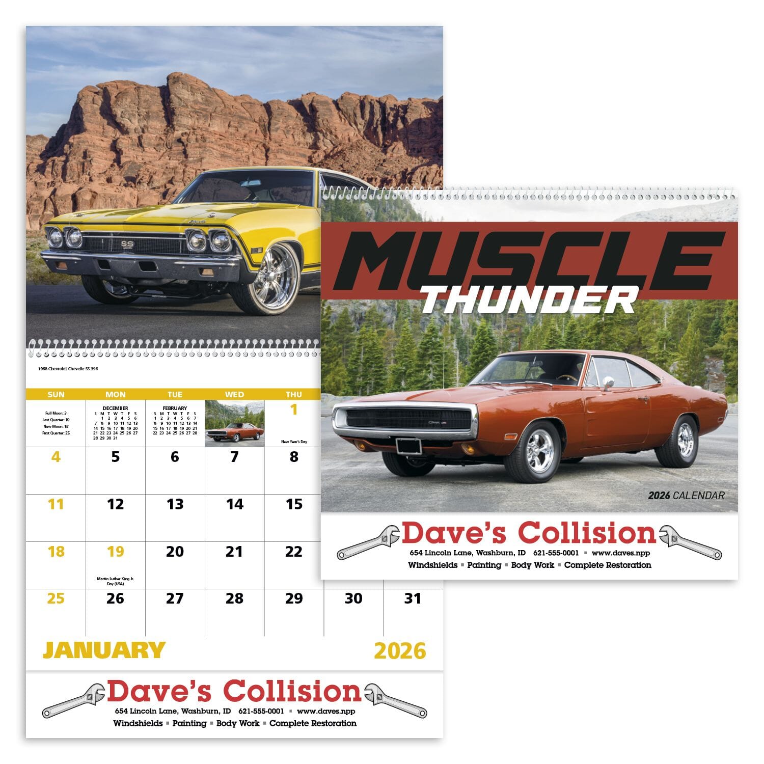 2024 Muscle Thunder Calendar - Spiral