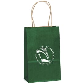 Custom Classic Paper Bag With Handles, Navy Blue Matte Finish, 16 X 6 X 12