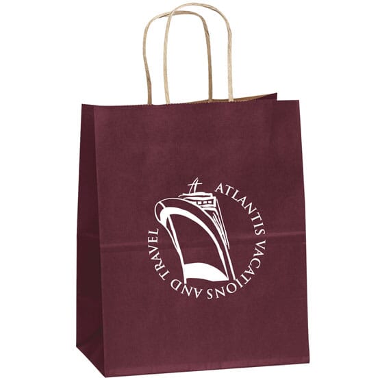 Matte Finish Paper Bag 7-3/4" x 9-3/4"
