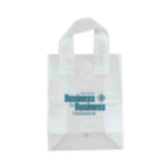 8" x 10" x 4" Frosted Shopping Plastic Bag