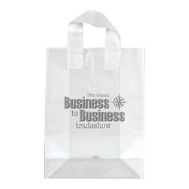 10&quot; x 13&quot; x 5&quot; Frosted Shopping Plastic Bag