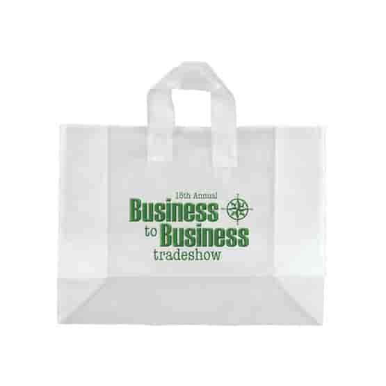 16" x 12" x 6" Frosted Shopping Plastic Bag