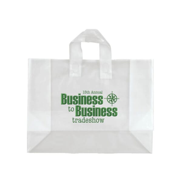 16" x 12" x 6" Frosted Shopping Plastic Bag