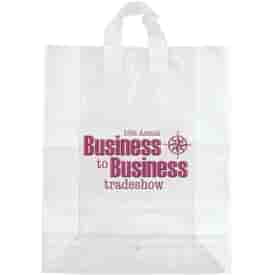 16" x 19" x 6" Frosted Shopping Plastic Bag