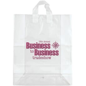 16" x 19" x 6" Frosted Shopping Plastic Bag