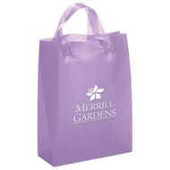 frosted purple gift bag