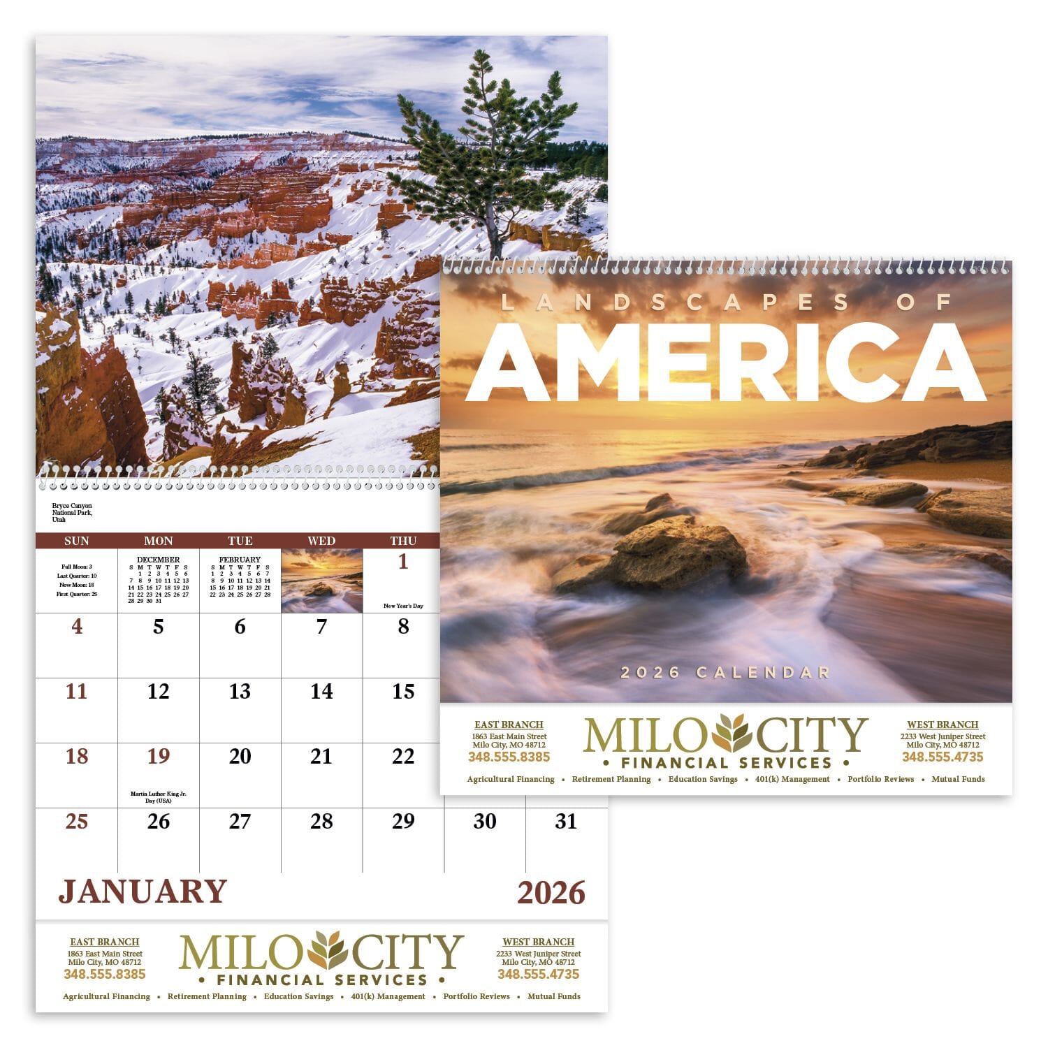 2024 Landscapes of America Calendar - Spiral