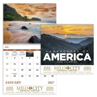 Landscapes of America Calendar - Spiral