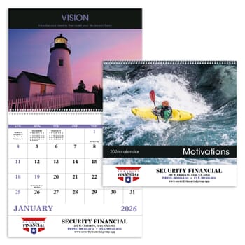 2026 Motivations Calendar – Spiral