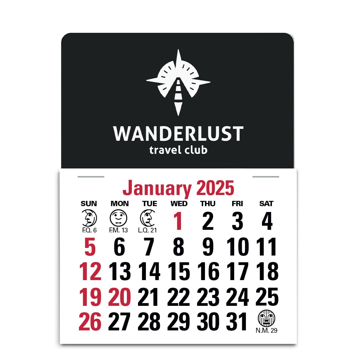 Custom 2022 Standard Press-N-Stick™ Calendar W/ Logo | Crestline