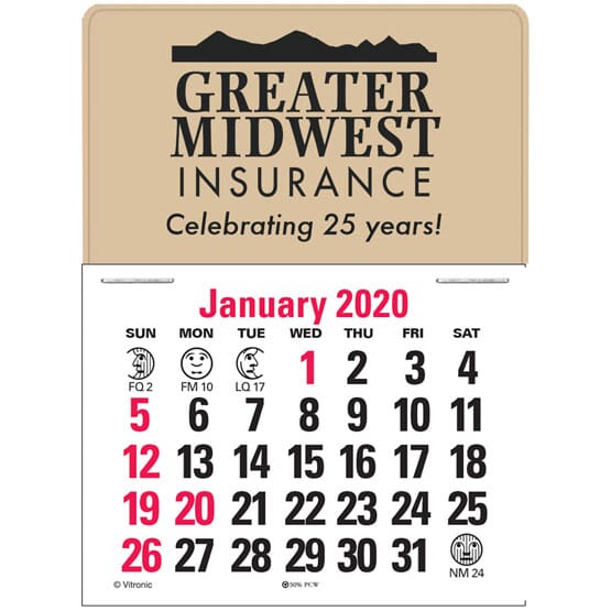 Standard Press-N-Stick™ Calendar 