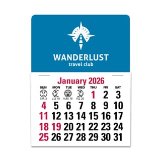 Standard Press-N-Stick™ Calendar