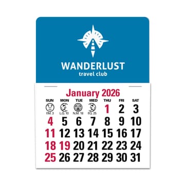 Standard Press-N-Stick™ Calendar