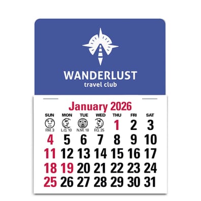 Standard Press-N-Stick™ Calendar