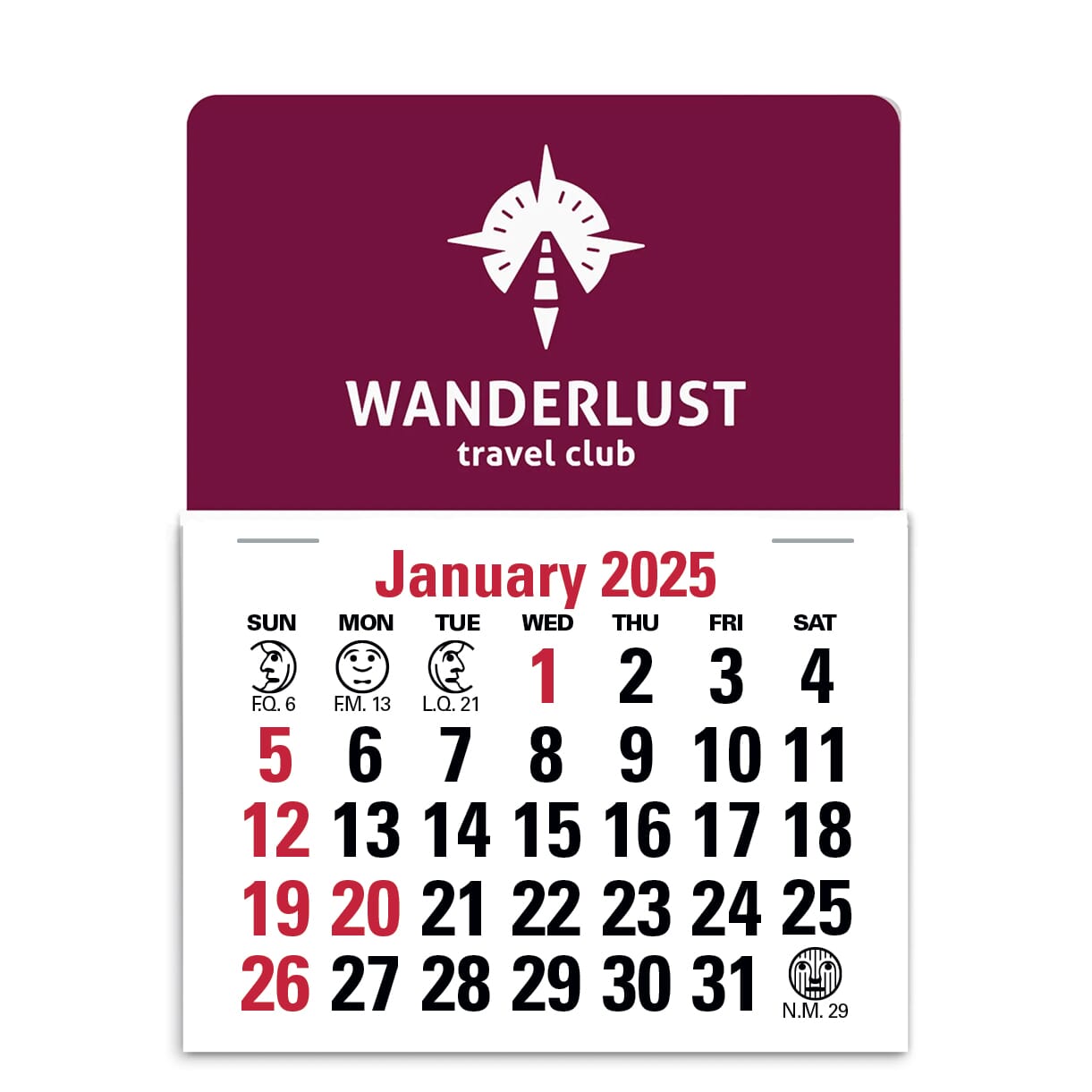 2022 Standard Press-N-Stick™ Calendar