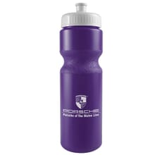 Customized purple water bottle