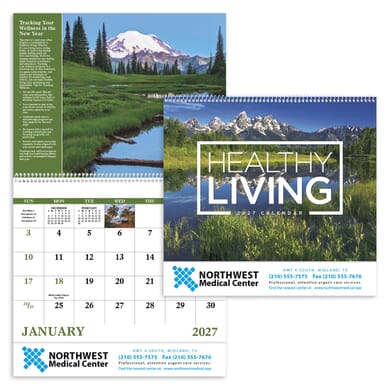 Healthy Living Spiral Calendar