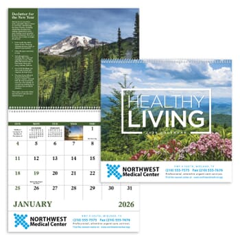 2026 Healthy Living Calendar - Spiral