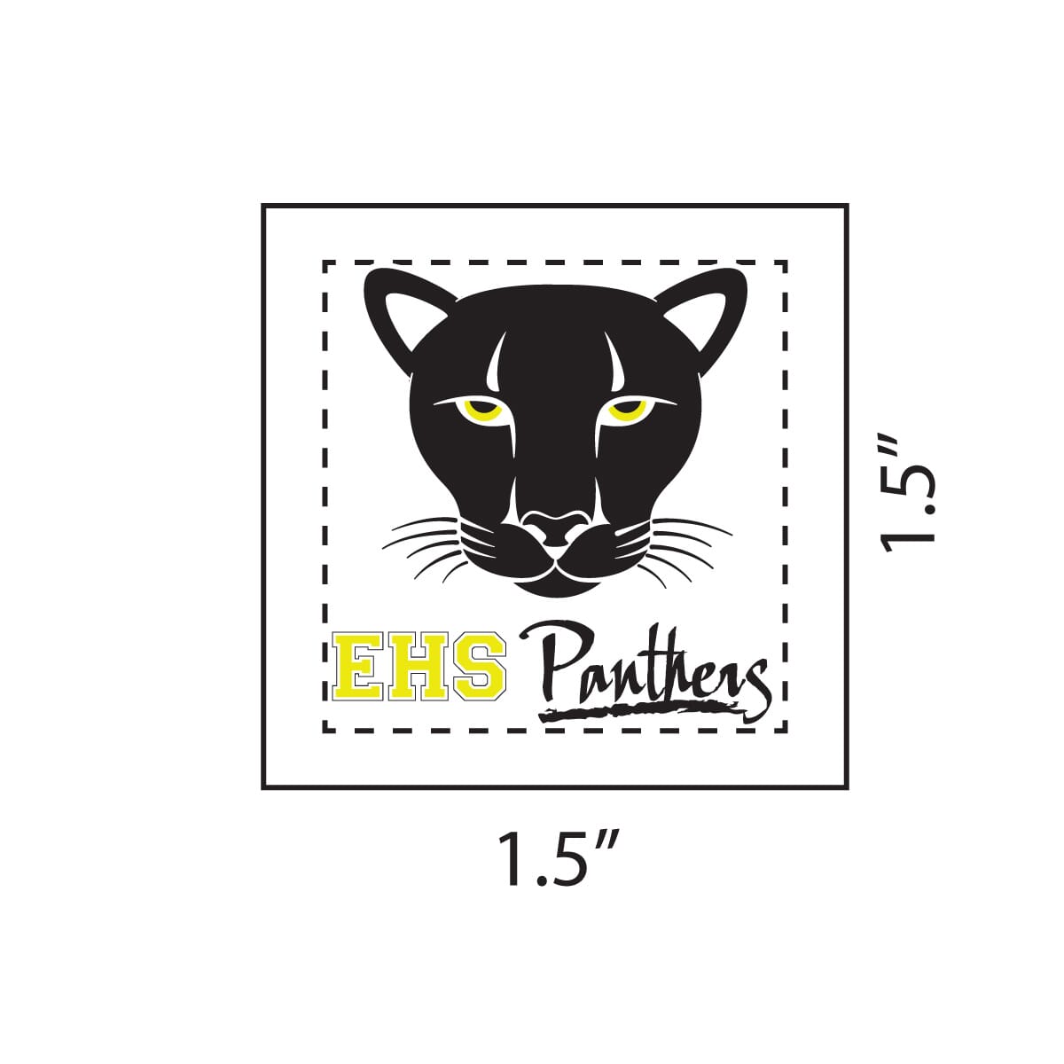 Custom Temporary Tattoos - Square 1.5" x 1.5"