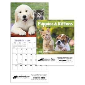 2025 Puppies &amp; Kittens Calendar - Mini