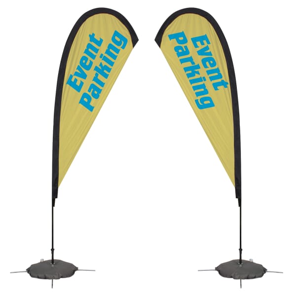 8ft Tear Drop Sail Sign-Double Sided