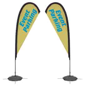 8ft Tear Drop Sail Sign-Double Sided