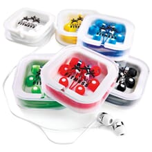 Earbuds with carrying case