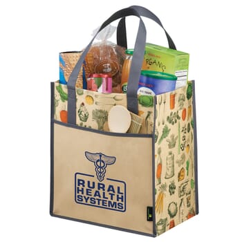 Big Grocery Vintage Matte Laminated Non-Woven Tote
