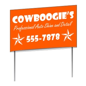 Double Sided Yard Sign-23in X 14 1/2in
