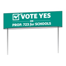 Double Sided Yard Sign-26in X 8in
