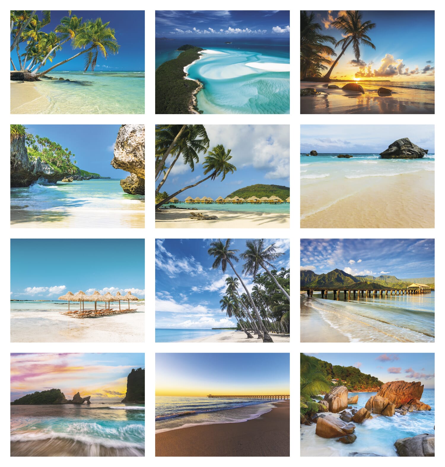 2022 Tropical Beaches Calendar - Spiral - Promotional Giveaway | Crestline