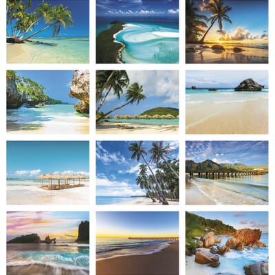 2025 Tropical Beaches Calendar - Spiral - Promotional Giveaway | Crestline