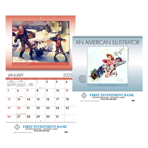 2021 America- Spiral Wall Calendar