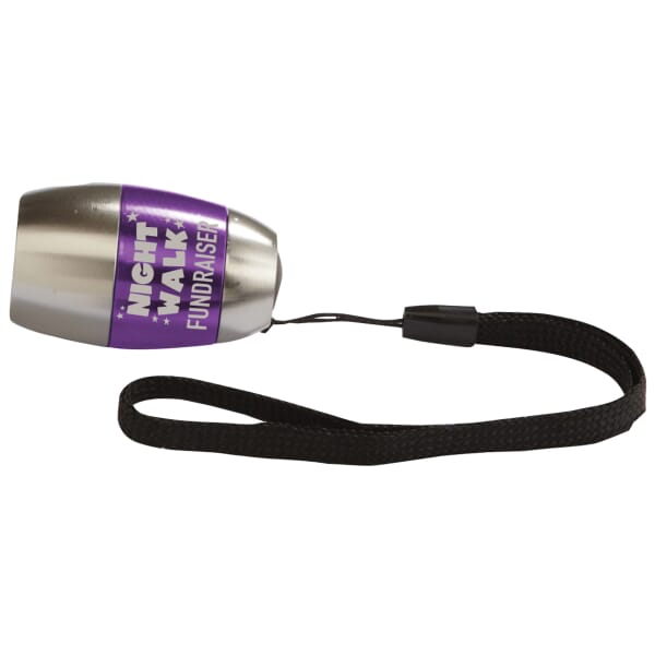 Barrel Flashlight -Silver Trim