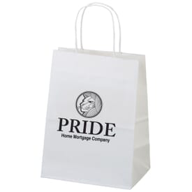 Billboard White Paper Bag 7-3/4&quot; x 9-3/4&quot;